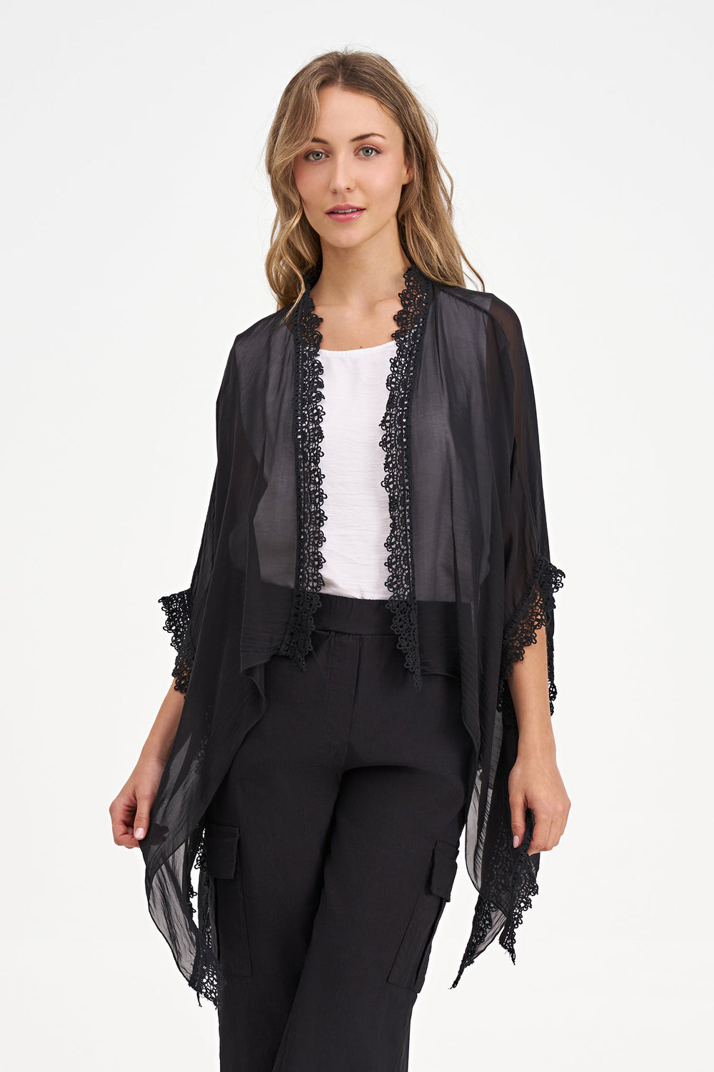 Women's Woven Cardigan