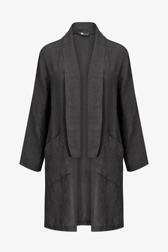 Women's Woven Linen Cardigan