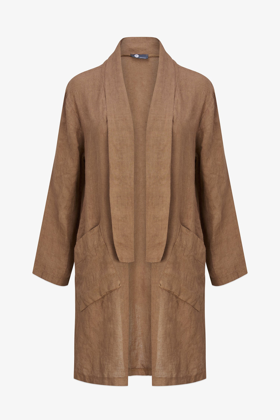 Women's Woven Linen Cardigan