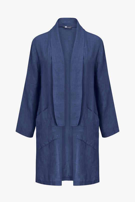 Women's Woven Linen Cardigan