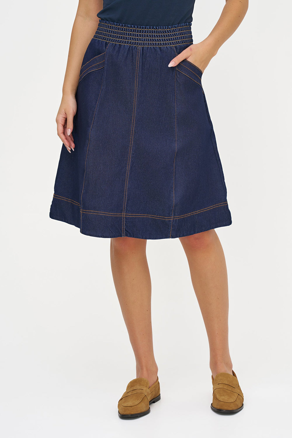 Women's Woven Skirt in 100% Cotton