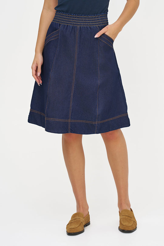 Women's Woven Skirt in 100% Cotton