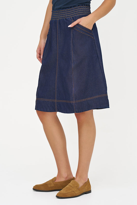 Women's Woven Skirt in 100% Cotton