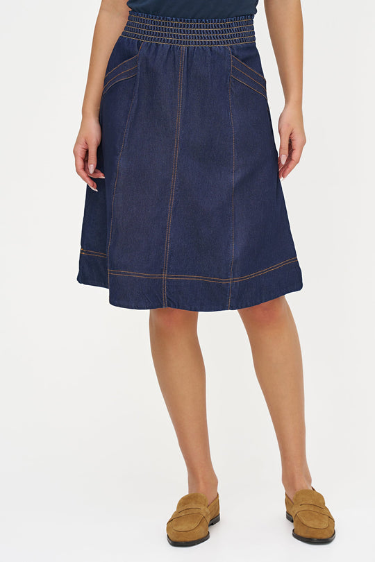 Women's Woven Skirt in 100% Cotton