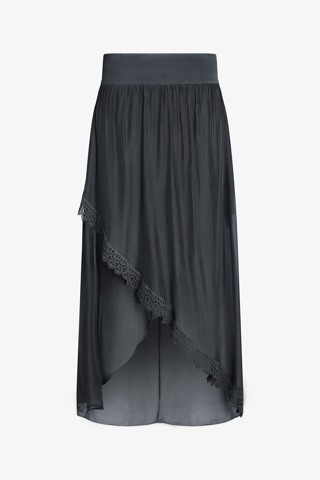 Women's Knit/Woven Combo Skirt