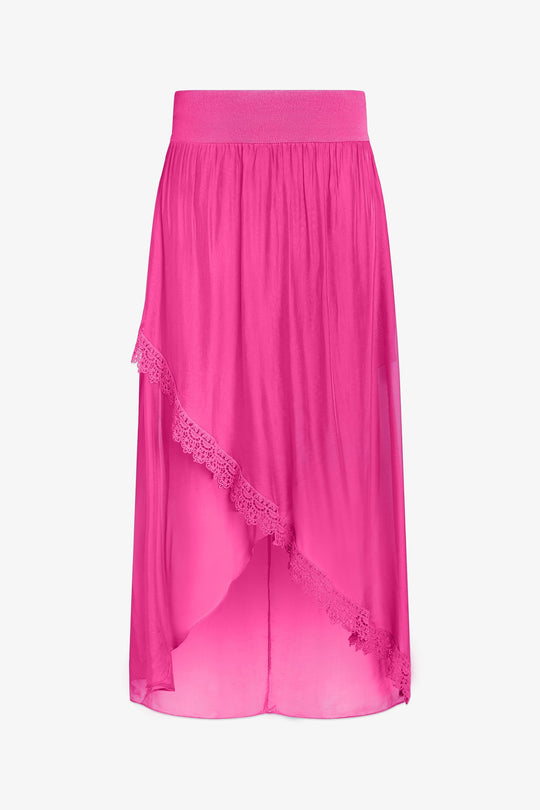 Women's Knit/Woven Combo Skirt