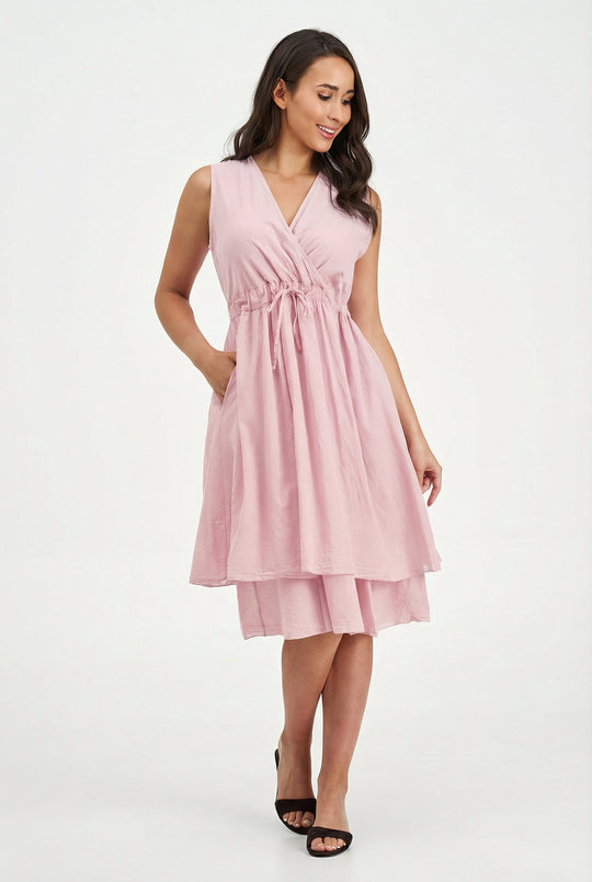 Women's Woven Dress in 100% Cotton