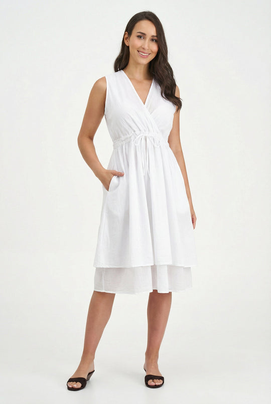 Women's Woven Dress in 100% Cotton