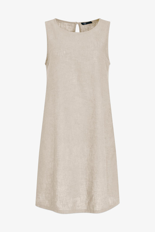 Women's Woven Linen Tunic Dress