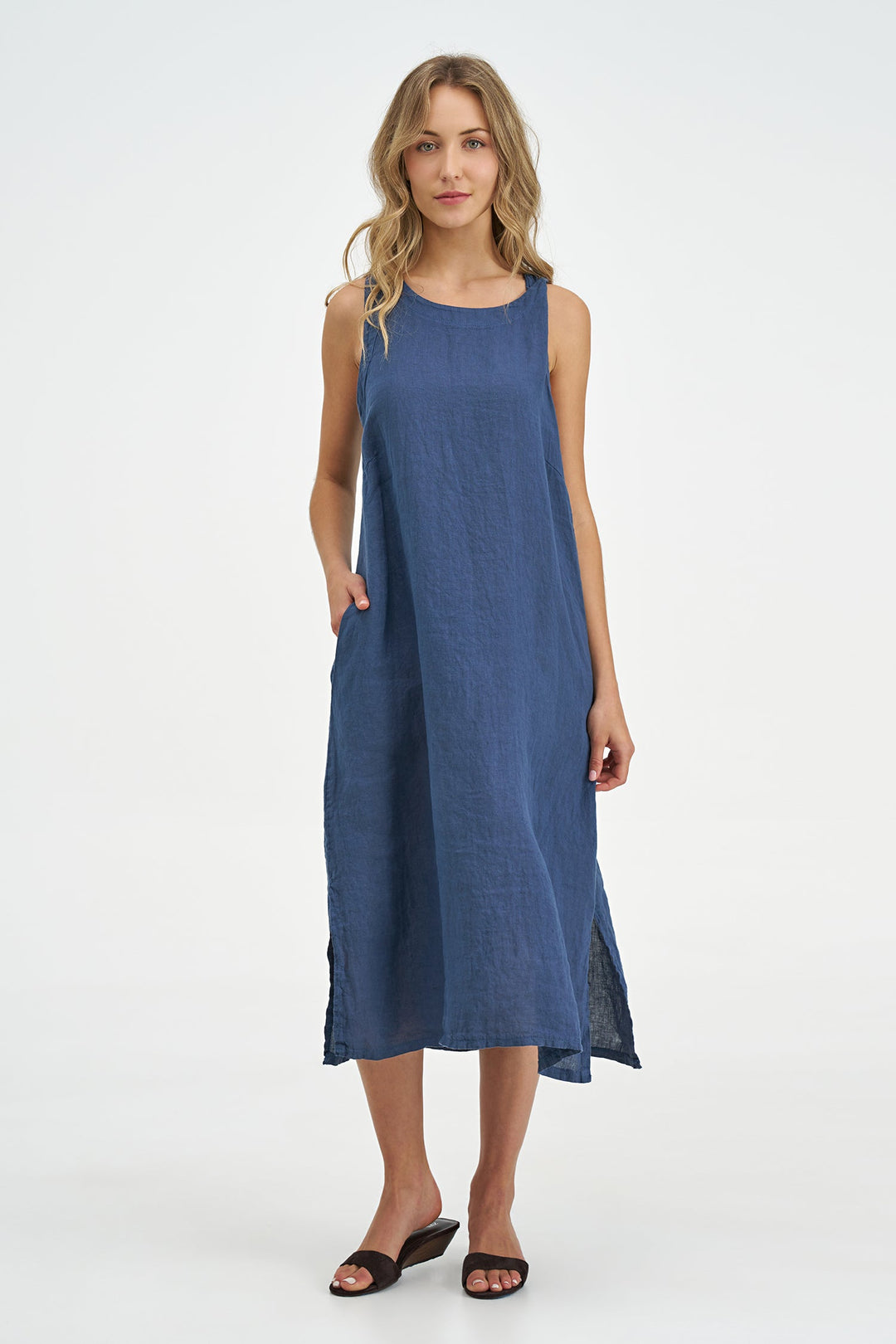 Women's Woven Linen Dress