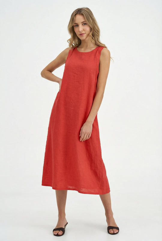 Women's Woven Linen Dress