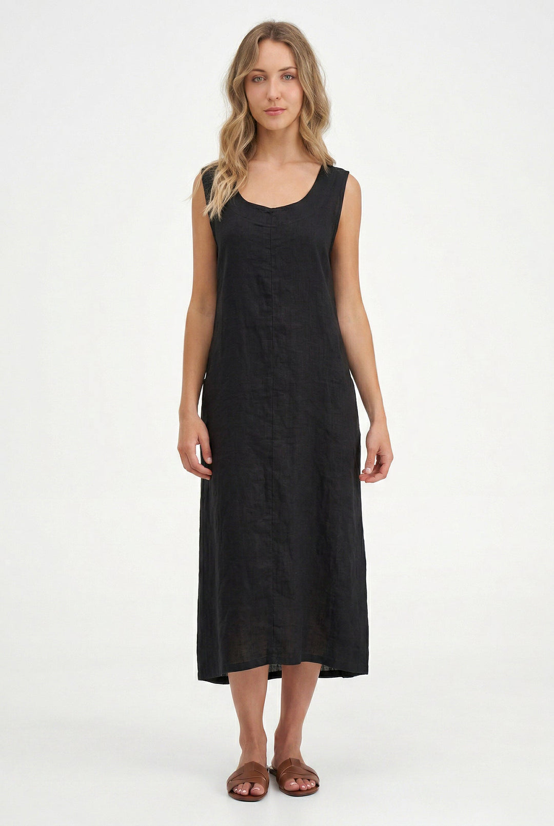 Women's Knit Woven Combo Dress