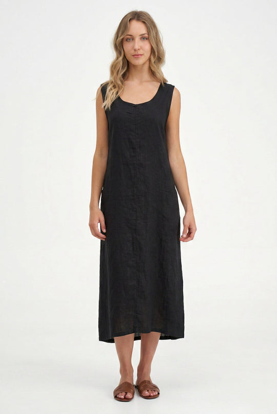 Women's Knit Woven Combo Dress