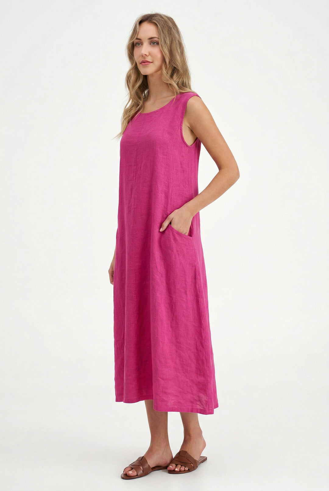 Women's Knit Woven Combo Dress