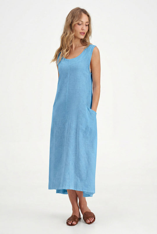 Women's Knit Woven Combo Dress