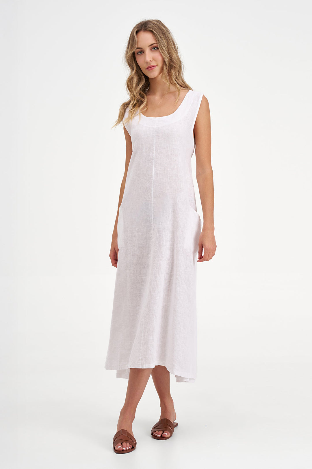 Women's Knit Woven Combo Dress