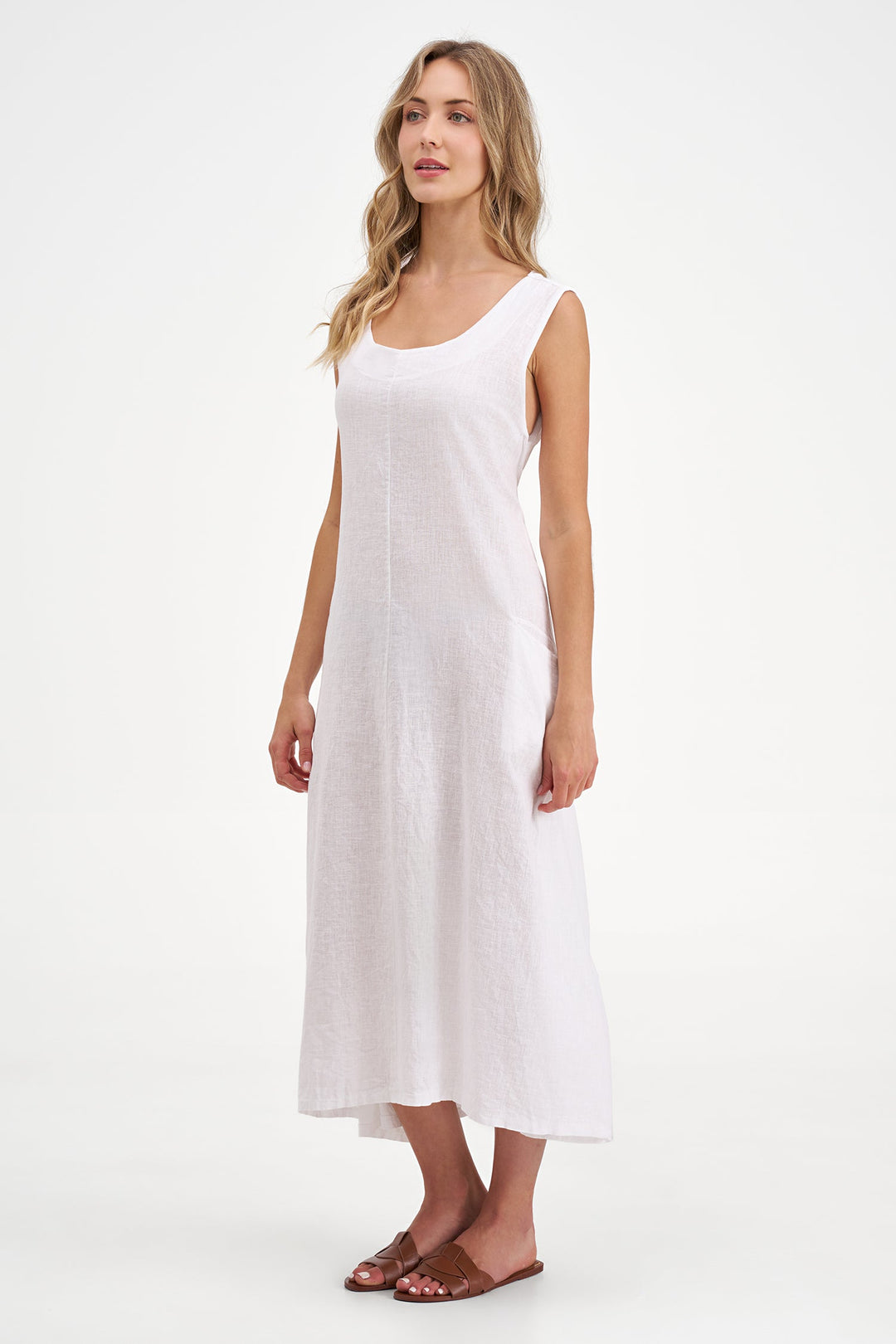 Women's Knit Woven Combo Dress