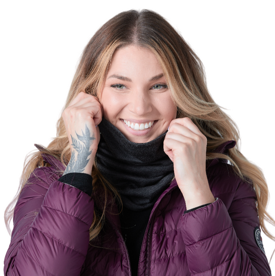Merino Wool Neck Gaiter — Reversible, Unisex