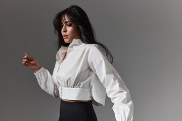 Waist Detail Shirt in 100% Cotton