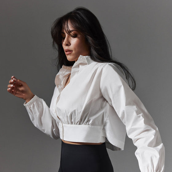 Waist Detail Shirt in 100% Cotton