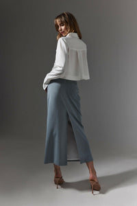 Waist Detail Shirt in 100% Cotton