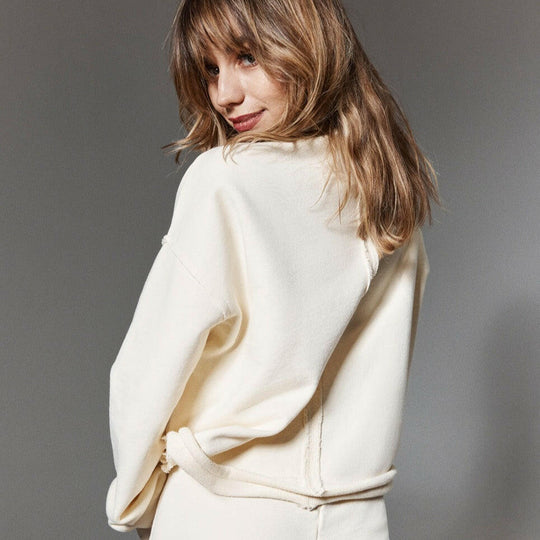 Long Sleeve Sweatshirt in 100% Cotton/French Terry