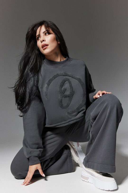 Long Sleeve Sweatshirt in 100% Cotton/French Terry