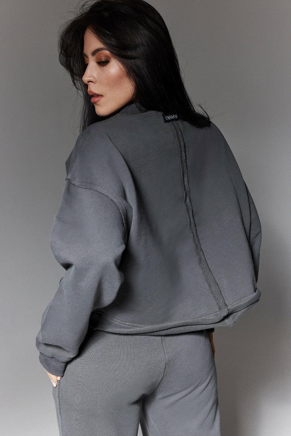 Long Sleeve Sweatshirt in 100% Cotton/French Terry