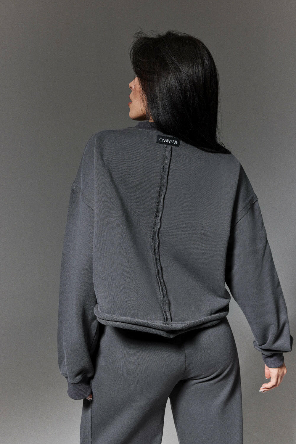 Long Sleeve Sweatshirt in 100% Cotton/French Terry