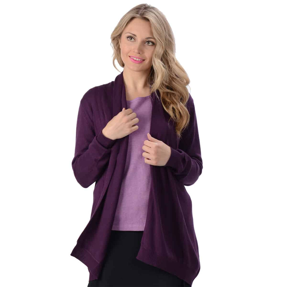 Nouveau cardigan drapé en bambou 