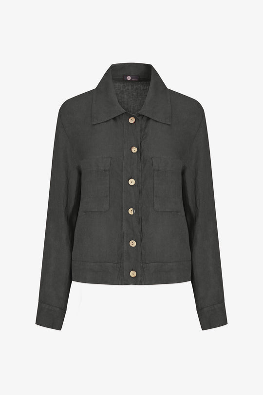 Women's Woven Linen Jacket