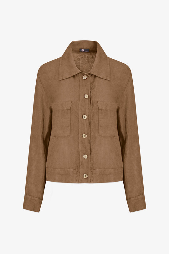 Women's Woven Linen Jacket