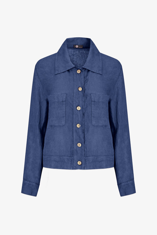 Women's Woven Linen Jacket