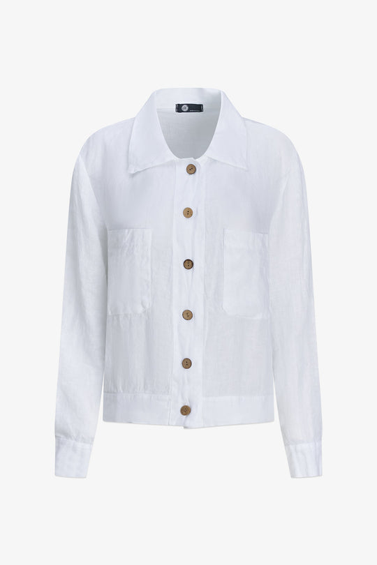 Women's Woven Linen Jacket