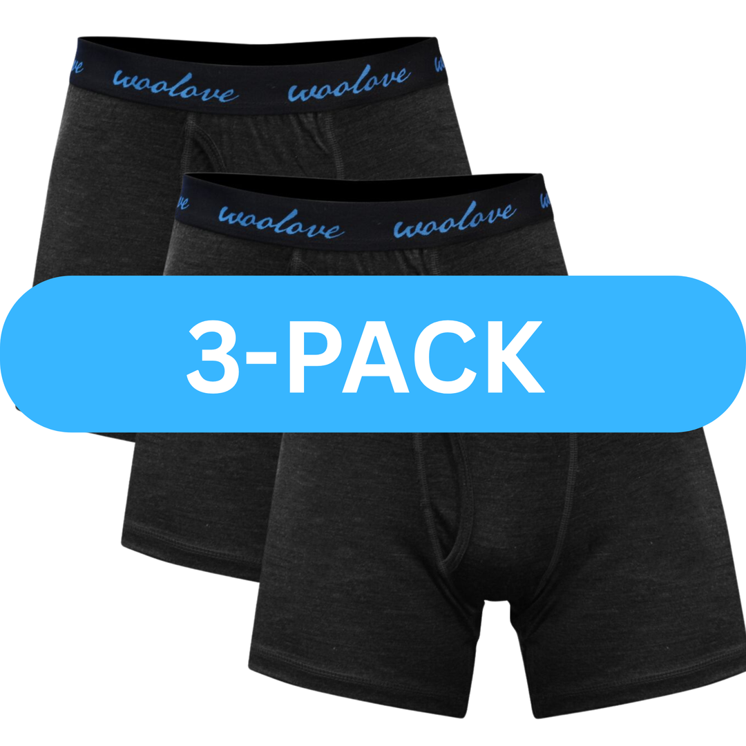 Men's 100% Merino Wool Boxer Brief Underwear