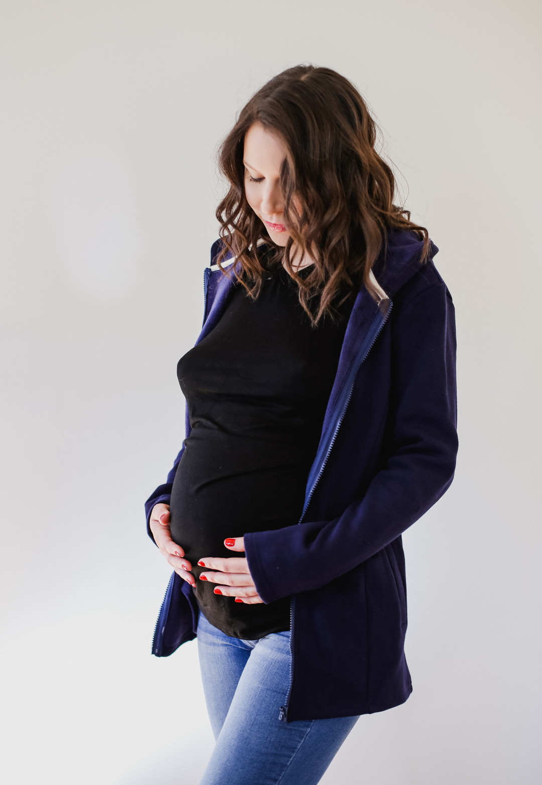 2-in-1 Fleece Baby Carrying Hoodie