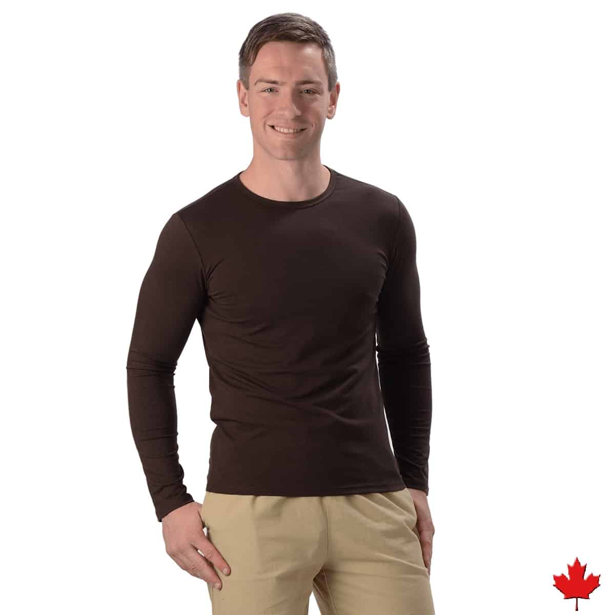 Men's Bamboo Fitted Long Sleeve Top