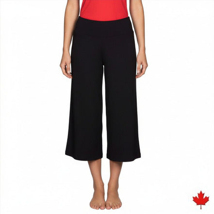 Wide Leg Bamboo Capri Yoga Pant