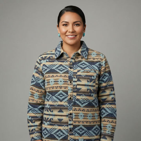 Blue and Cream Grand Canyon Jacket (Unisex)