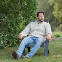 Connery - Cable Knit Wool Pullover Sweater