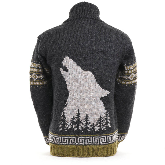 Call of the Wild Wool Sweater – Howling Wolf Design