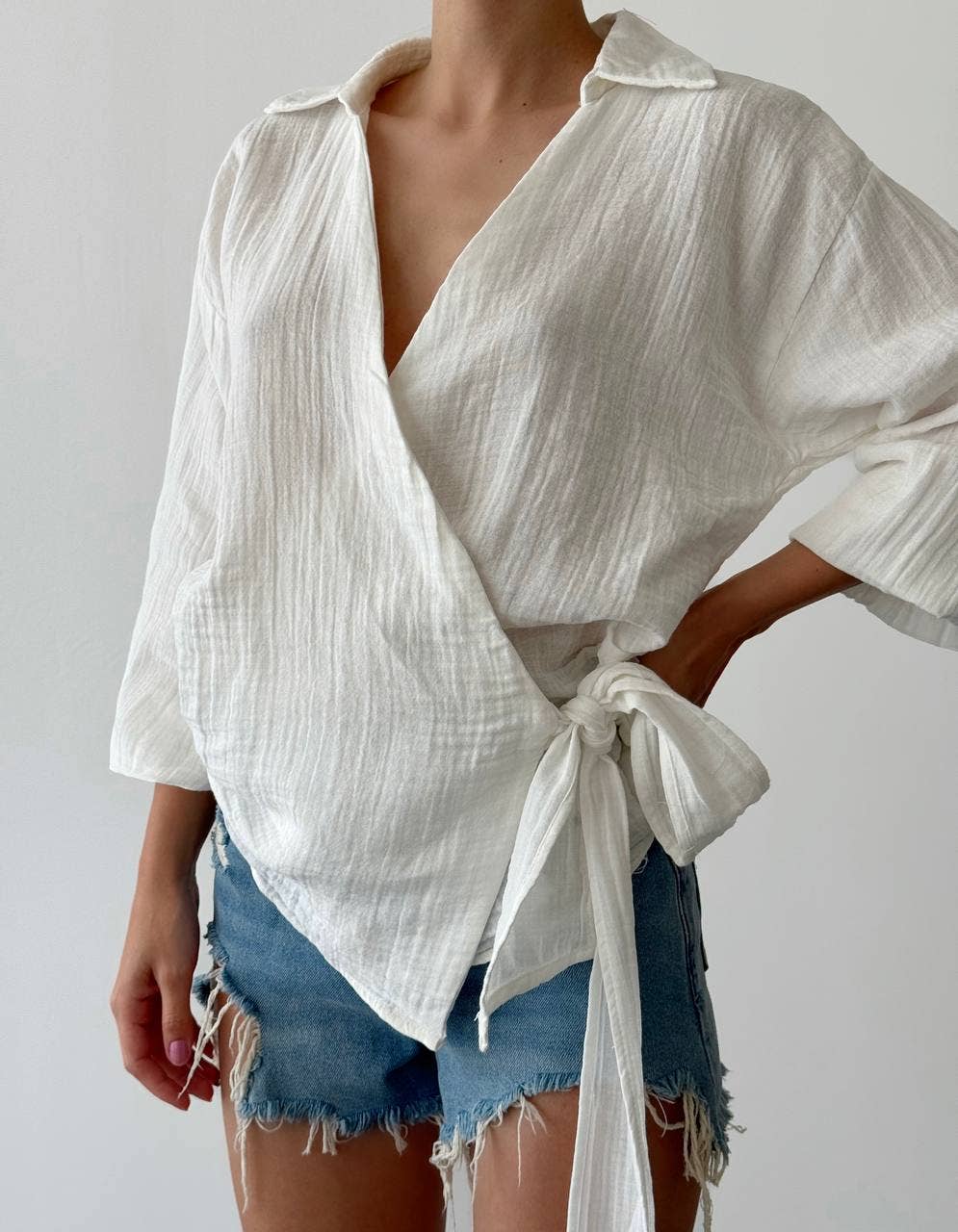 Muslin Wrap Top- Spring Edition