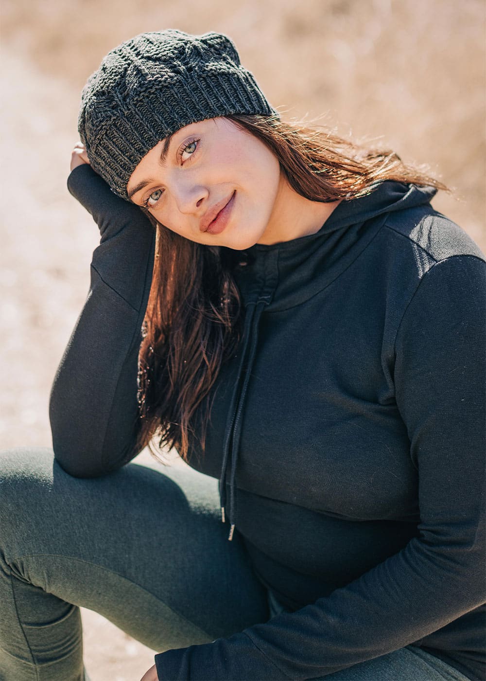 Alaska Beanie in Hemp & Cotton Knit