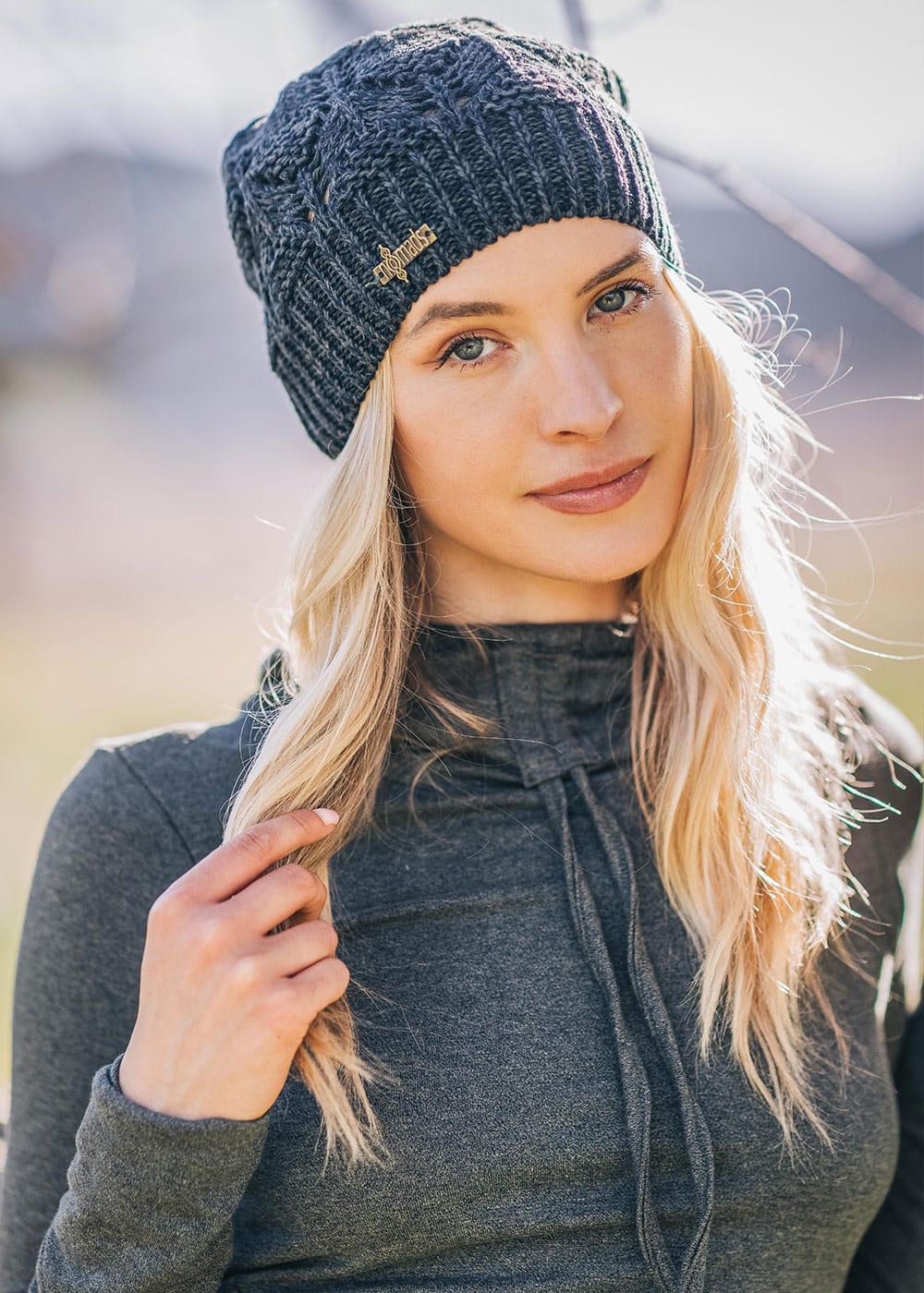 Alaska Beanie in Hemp & Cotton Knit