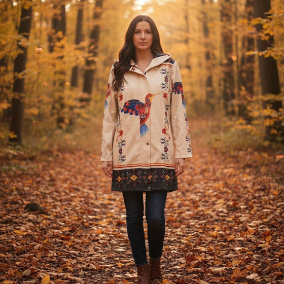 Pearl Hummingbird 3/4-Length Coat