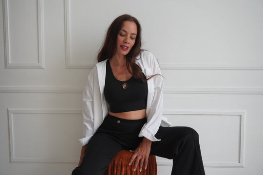 Soutien-gorge de sport NEW DREAM - Coton biologique et pierres naturelles