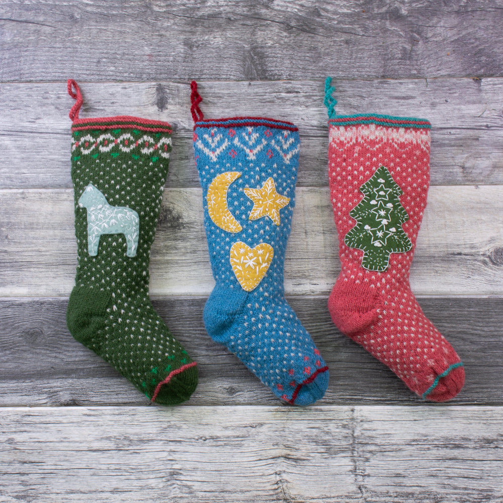 Dala Knit Christmas Stocking