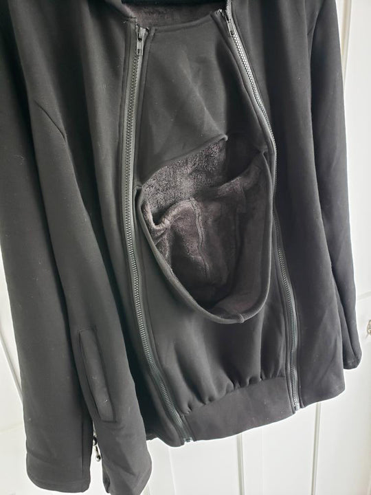 2-in-1 Fleece Baby Carrying Hoodie