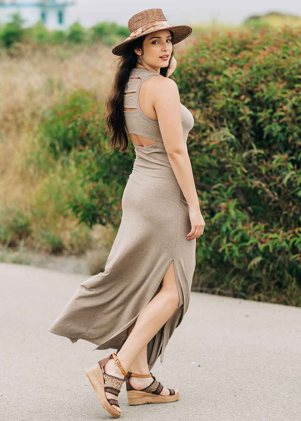 Elektra Maxi Dress in Bamboo & Organic Cotton