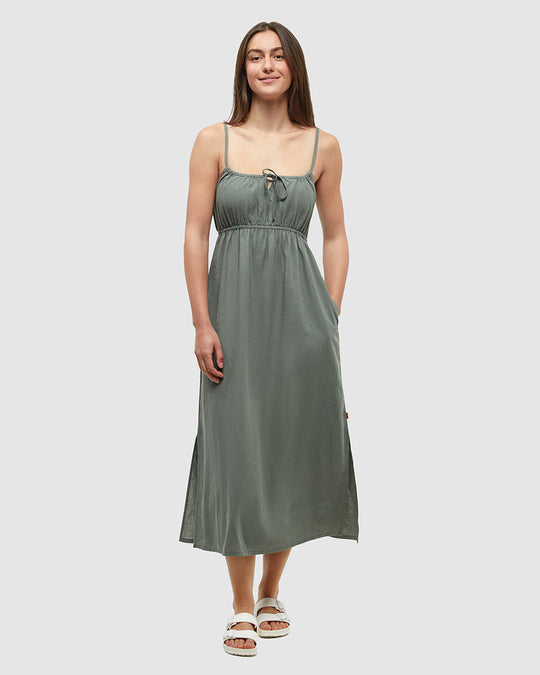 Gabriola Dress in Agave Green